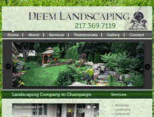 Tablet Screenshot of deemlandscaping.com